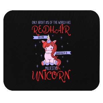 Discover redhead, ginger , unicorn Mouse Pads