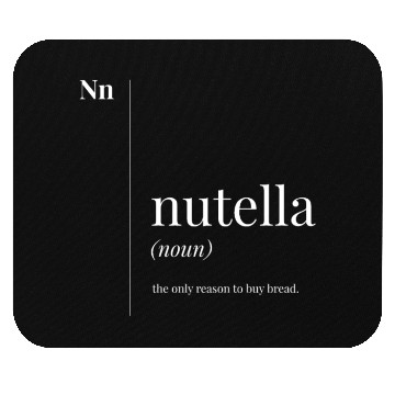 Discover Funny Nutella Definition Mouse Pads