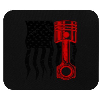 Discover usa mechanic flag Mouse Pads