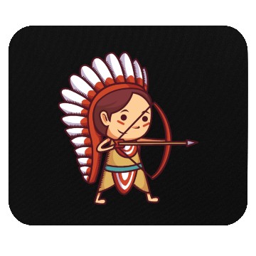 Discover Native American Archer. Mouse Pads