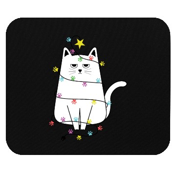Discover Grumpy Christmas Cat, Funny cat Women’s Christmas Mouse Pads