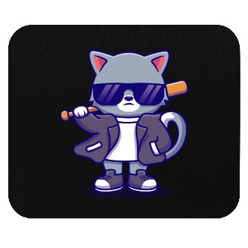 Discover Cat Sun Glasses Bat Mouse Pads