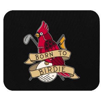 Discover Birdie Golf Golfer Bird Golf Player Golf Ball Mouse Pads