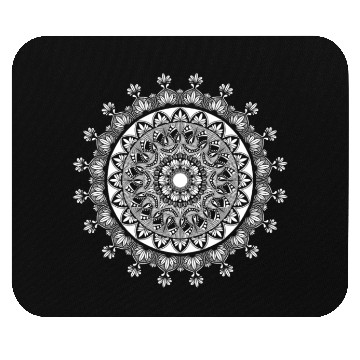 Discover Buddhism yoga mandala with ornaments present Mouse Pads