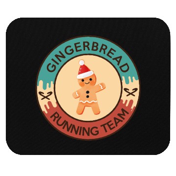 Discover Gingerbread Running Team Mouse Pads