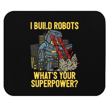 Discover I Build Robots Robotic Engineering Engineer Mouse Pads