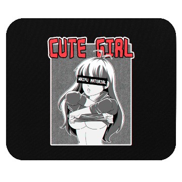 Discover hen Otaku Manga Anime Girl Waifu Material Mouse Pads
