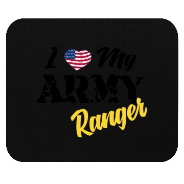 Discover Proud US Army Ranger American Military Family Flag Mouse Pads
