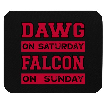 Discover Dawg On Saturday Falcon On Sunday Atlanta Athens F Mouse Pads