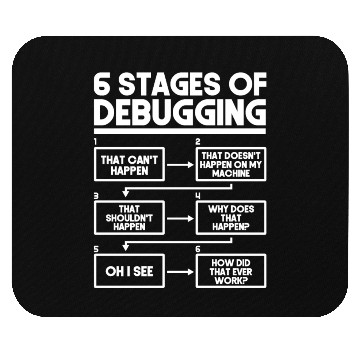 Discover 6 Stages Of Debugging Programmer Coding Mouse Pads