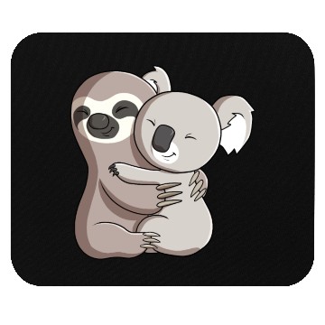 Discover Sloth and Koala Hug Mouse Pads
