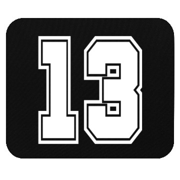 Discover 13 back number college style football soccer Mouse Pads
