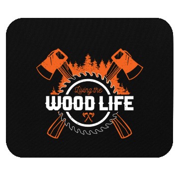 Discover Lumberjack Forester Chainsaw gift idea Mouse Pads