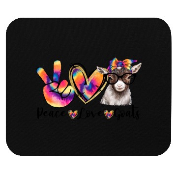 Discover Peace Love Goats Mouse Pads