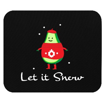 Discover winter snow avocado Mouse Pads