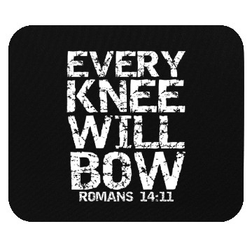 Discover Bold Christian Bible Verse Quote For Men Every Kne Mouse Pads