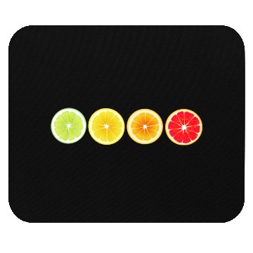 Discover Lime Lemon Orange Vitamin Citrus Wheels of a Mouse Pads