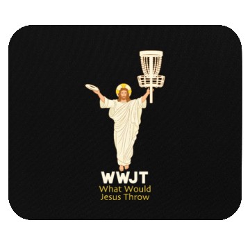 Discover Disc Golf What Would Jesus Throw Ultimate Frisbee Mouse Pads
