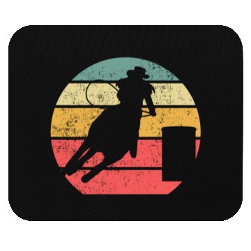 Discover Barrel Racing Retro Mouse Pads