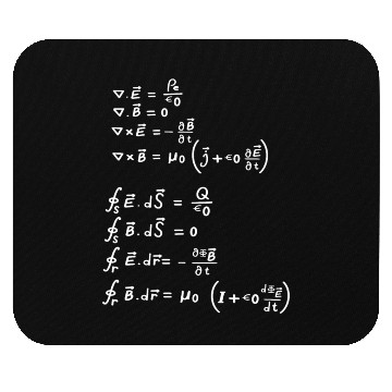 Discover Maxwell's Equation Physics Math Science Funny Gift Mouse Pads