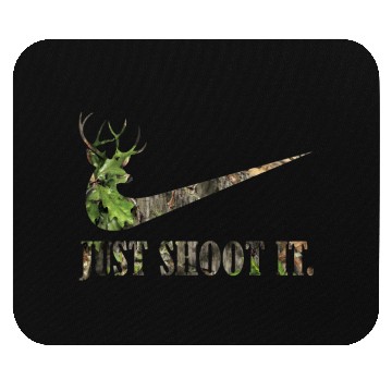 Discover Just Shoot It Deer Hunting Camouflage Mouse Pads