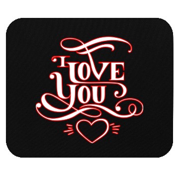 Discover I love you Mouse Pads