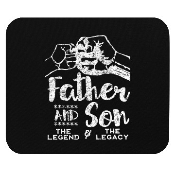 Discover Father Son The Legend The Legacy Matching Mouse Pads