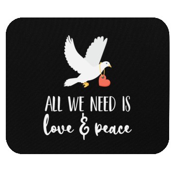Discover Bird lover freedom Love & Peace Mouse Pads