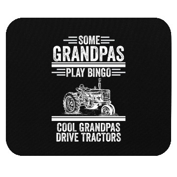 Discover Tractor Grandpa Farmer Grandfather Gift Mouse Pads
