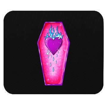 Discover Pastel Goth Love Coffin Heart Mouse Pads