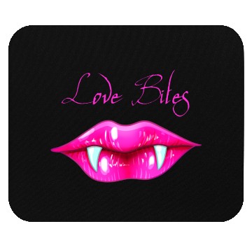 Discover Pastel Goth Love Bites Vampire Lips Valentine Mouse Pads