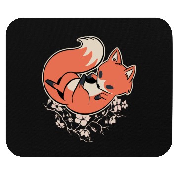 Discover Sakura Fox Cherry Blossom Mouse Pads