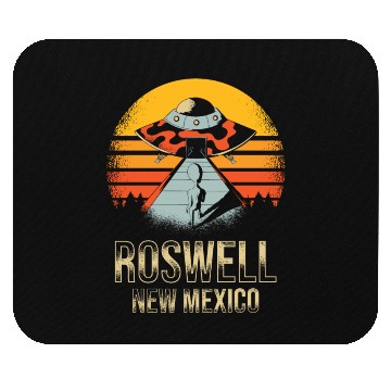 Discover Roswell New Mexico UFO Alien Mouse Pads