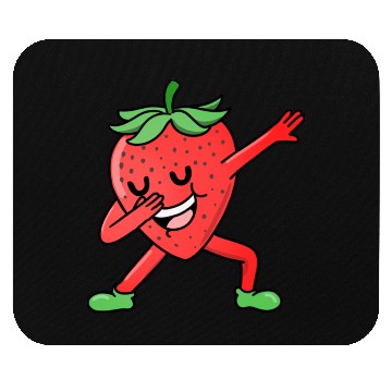 Discover Dabbing Strawberry For Strawberry Lover Mouse Pads