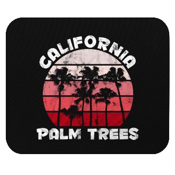 Discover California Palm Trees Malibu Mouse Pads
