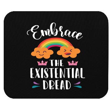 Discover EMBRACE THE EXISTENTIAL DREAD Comics Rainbow Gift Mouse Pads