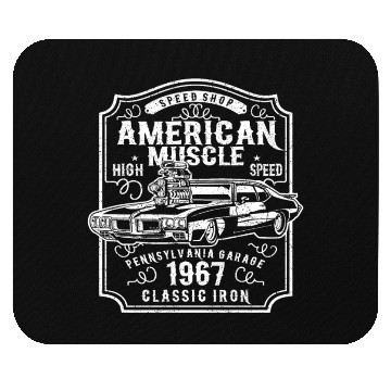 Discover American Muscle Car Classic High Speed Mouse Pads