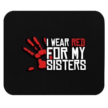 Discover I Wear Red For My Sisters Native American MMIW Mouse Pads
