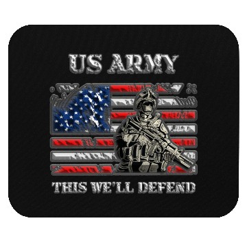 Discover US Army - This we'll defend USA Flag Mouse Pads