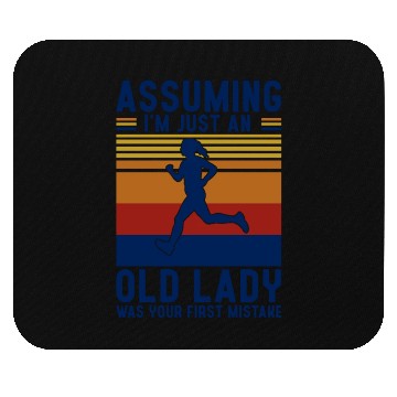 Discover Vintage Running Girl Mouse Pads