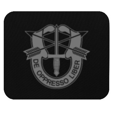 Discover Us Special Forces De Oppresso Liber Chest Grey Mouse Pads