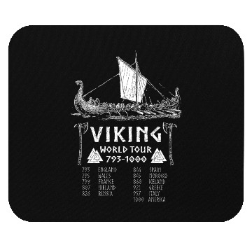 Discover Viking world tour Mouse Pads