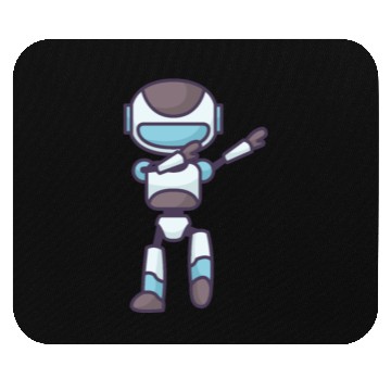 Discover Robot Posing Mouse Pads