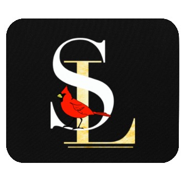 Discover Saint Louis Red Cardinal Dress Elegant Font Design Mouse Pads