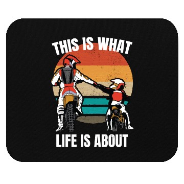 Discover Dirt Bike Gift Saying Father & Son Bike Racing Mouse Pads