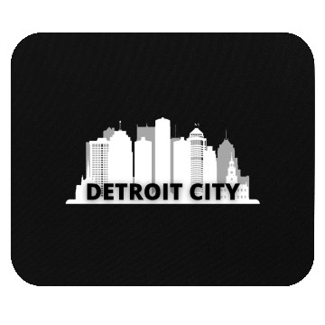 Discover Detroit City Skyscraper Skyline Mouse Pads