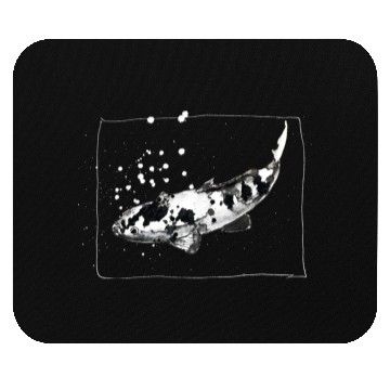 Discover Hand-drawn KOI CARP - Cool Ink Artwork - Sketchy Mouse Pads