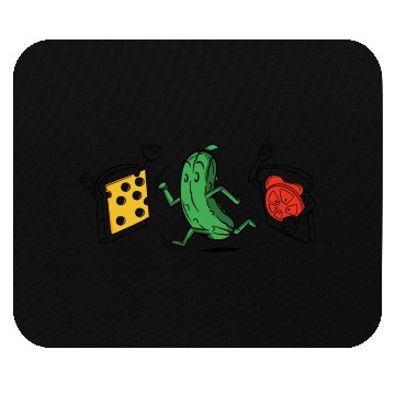 Discover Baseball Pickle Runner Tomato Cheese Sandwich Joke Mouse Pads