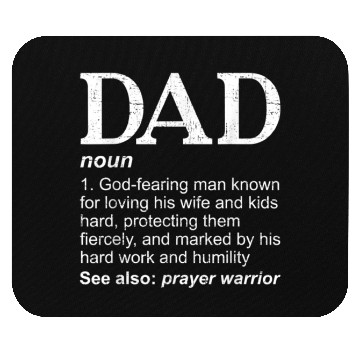 Discover Christian Dad Definition Fathers Day Funny DAD Gi Mouse Pads