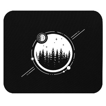 Discover Modern Geometric Nature Forest Astronomy Planets Mouse Pads